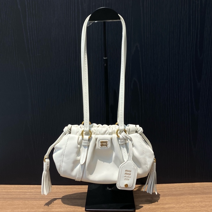 Miu Miu Joie Mini Shoulder Bag White Gold Classic Women D | eBay